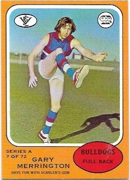 1973 A VFL Scanlens (7) Gary Mellington Footscray