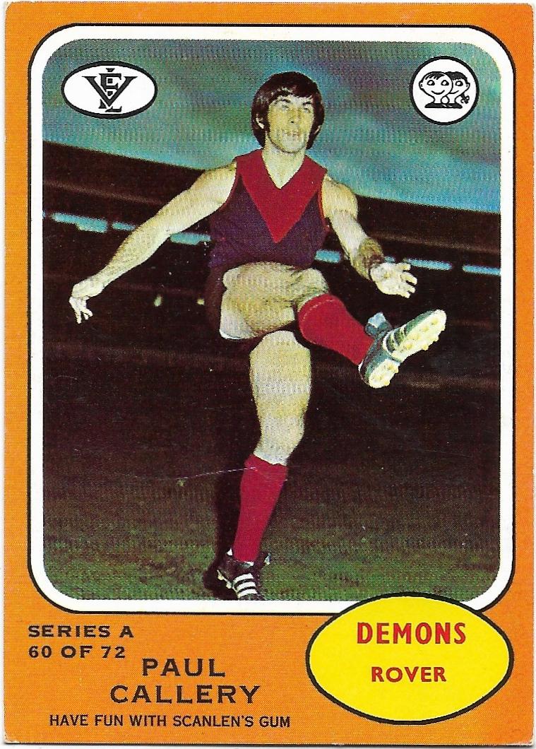 1973 A VFL Scanlens (60) Paul Callery Melbourne