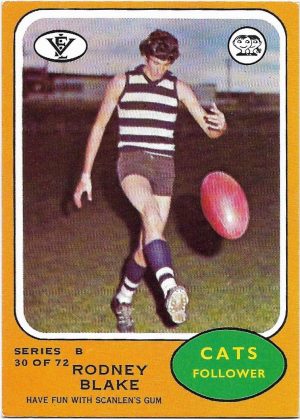 1973 B VFL Scanlens (30) Rodney Blake Geelong