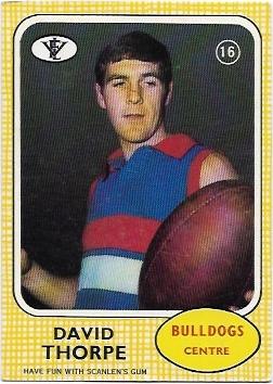 1972 VFL Scanlens (16) David Thorpe Footscray
