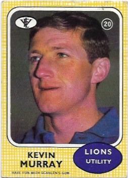1972 VFL Scanlens (20) Kevin Murray Fitzroy