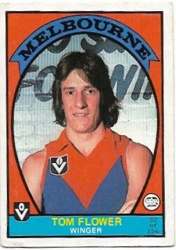 1978 VFL Scanlens (32) Tom Flower Melbourne