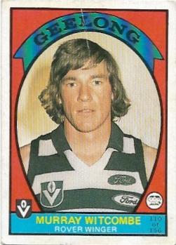 1978 VFL Scanlens (110) Murray Witcombe Geelong