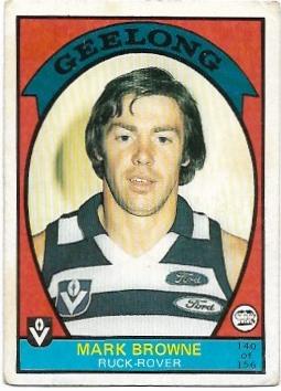 1978 VFL Scanlens (140) Mark Browne Geelong