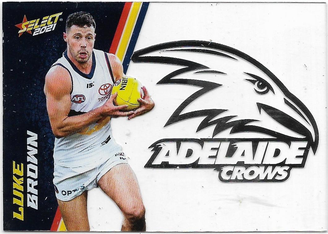 2021 Select Footy Stars Club Acetate (CA1) Luke Brown Adelaide