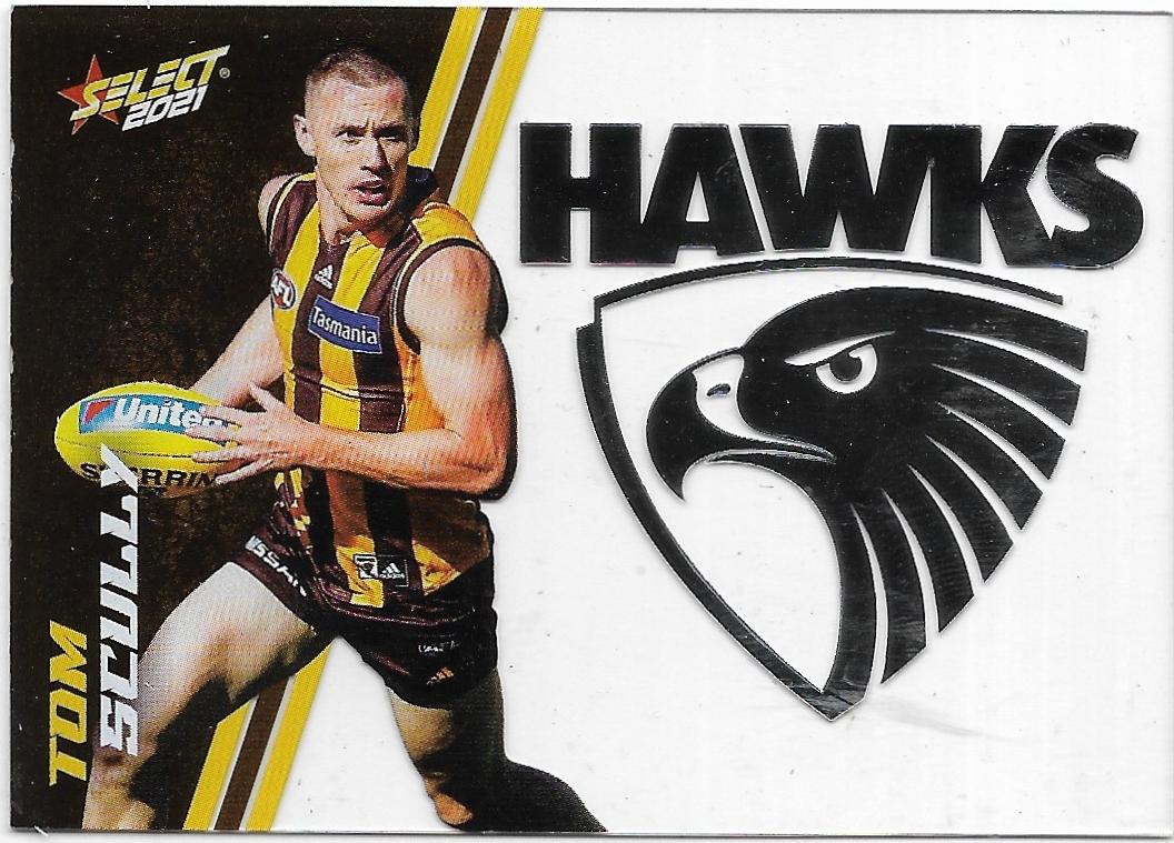 2021 Select Footy Stars Club Acetate (CA39) Tom SCULLY Hawthorn