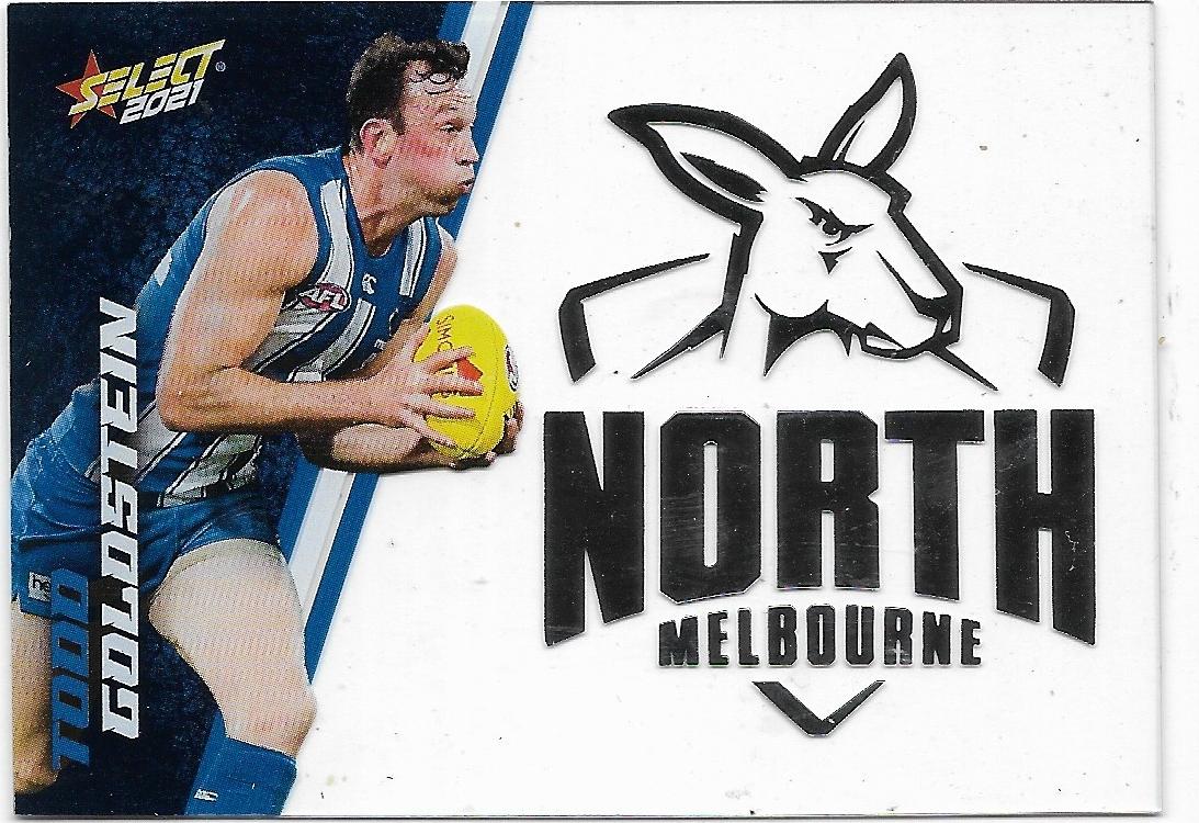 2021 Select Footy Stars Club Acetate (CA46) Todd GOLDSTEIN North Melbourne