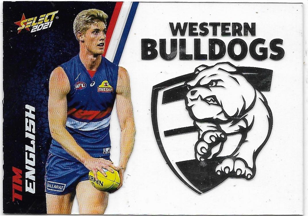 2021 Select Footy Stars Club Acetate (CA70) Tim ENGLISH Western Bulldogs