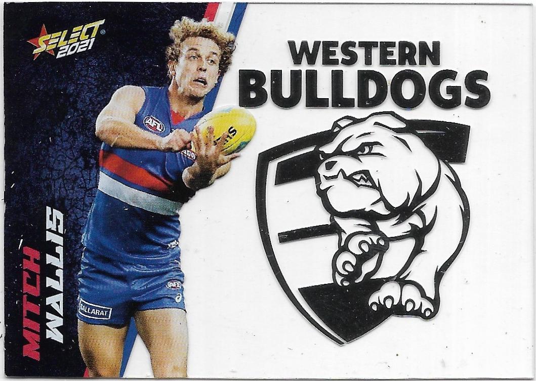2021 Select Footy Stars Club Acetate (CA71) Mitch WALLIS Western Bulldogs
