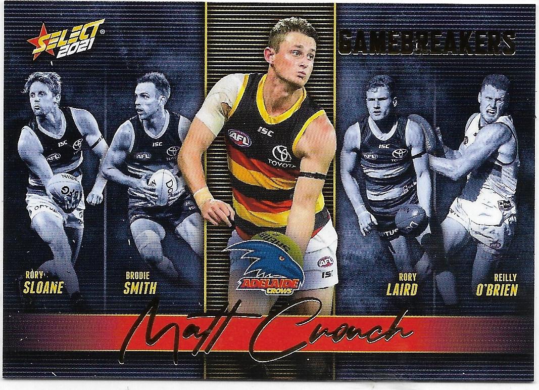 2021 Select Footy Stars Gamebreakers (GB1) Matt Crouch Adelaide