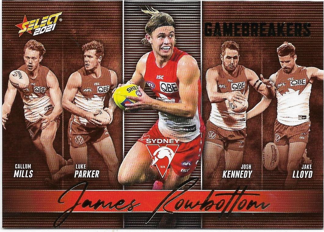 2021 Select Footy Stars Gamebreakers (GB80) James ROWBOTTOM Sydney