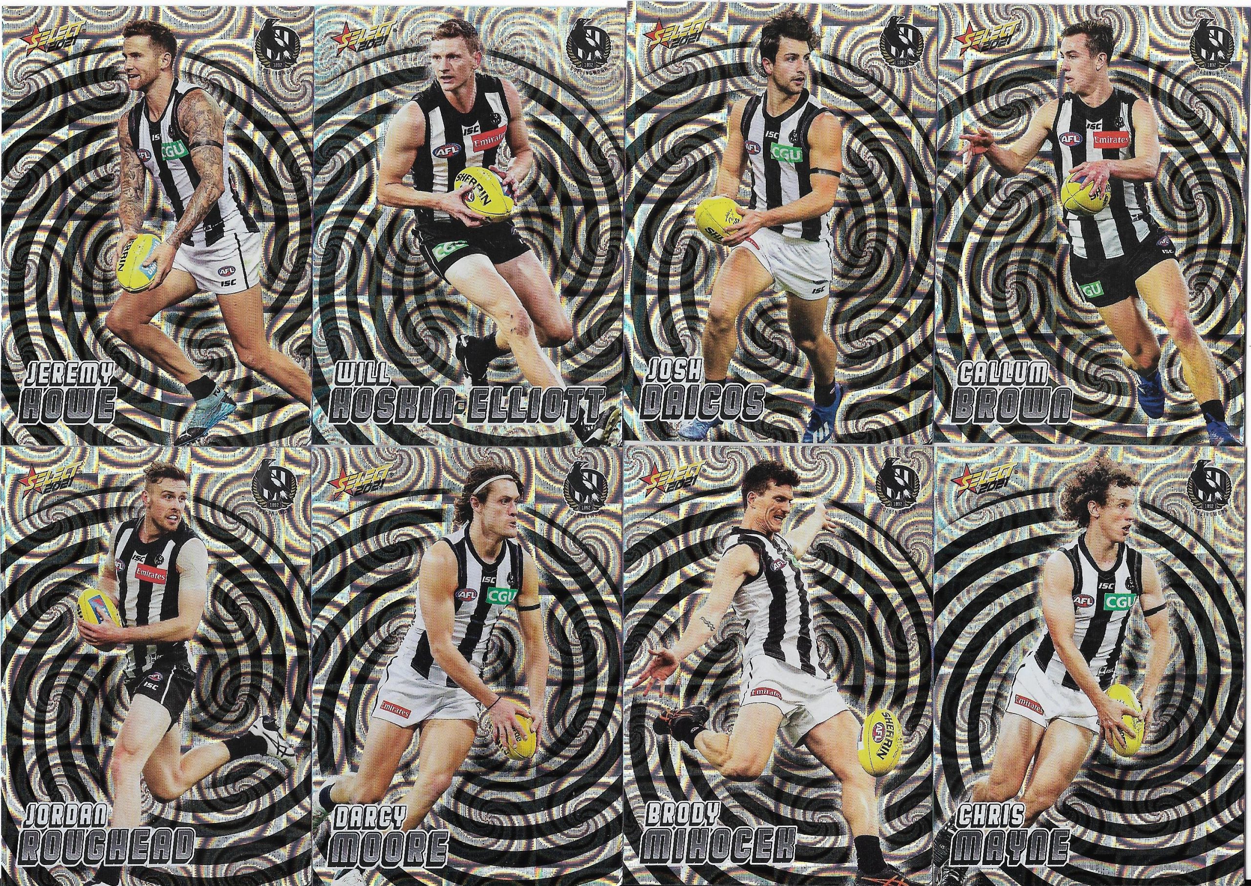 2021 Select Footy Stars Holographic Team Set Collingwood