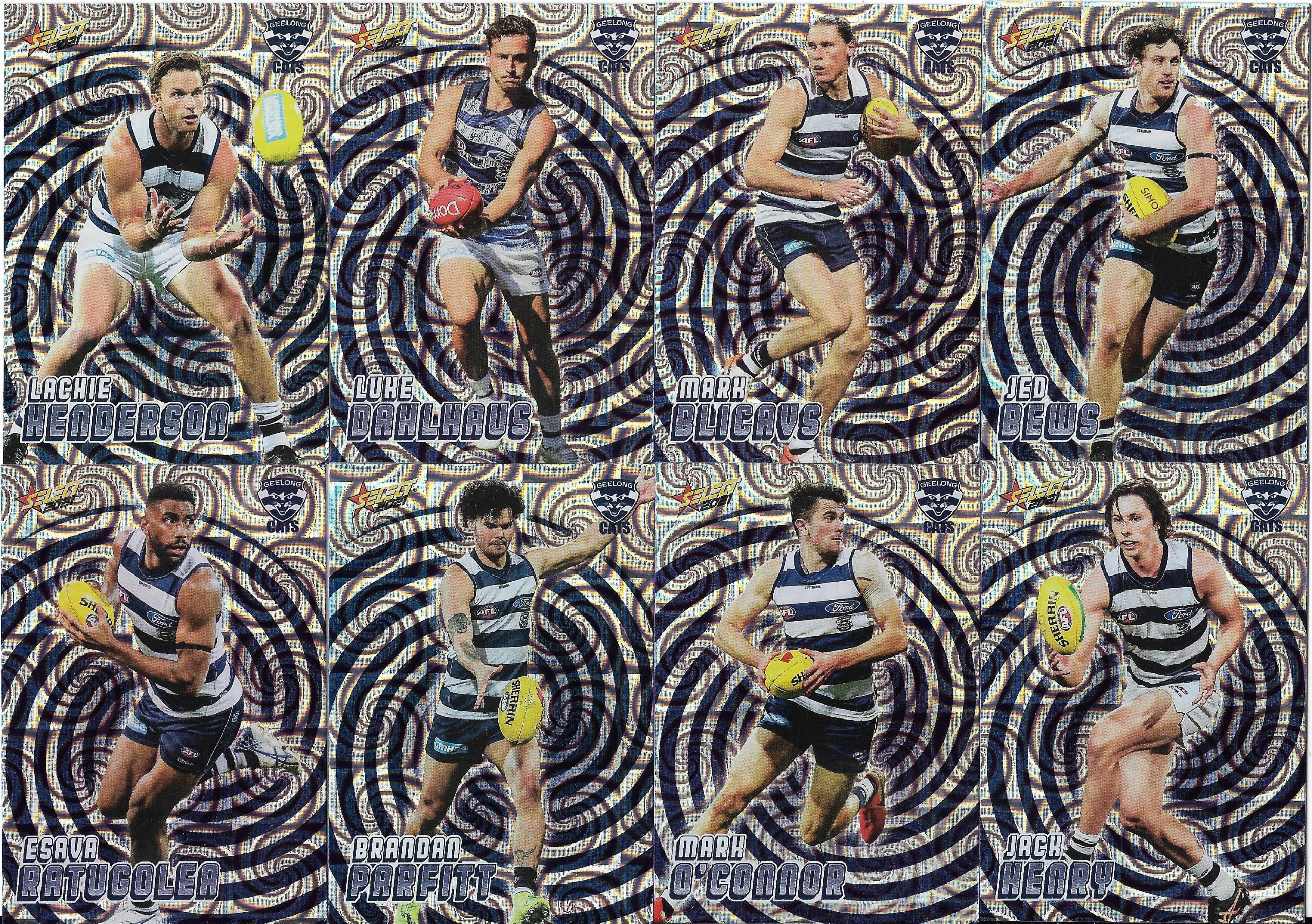 2021 Select Footy Stars Holographic Team Set Geelong