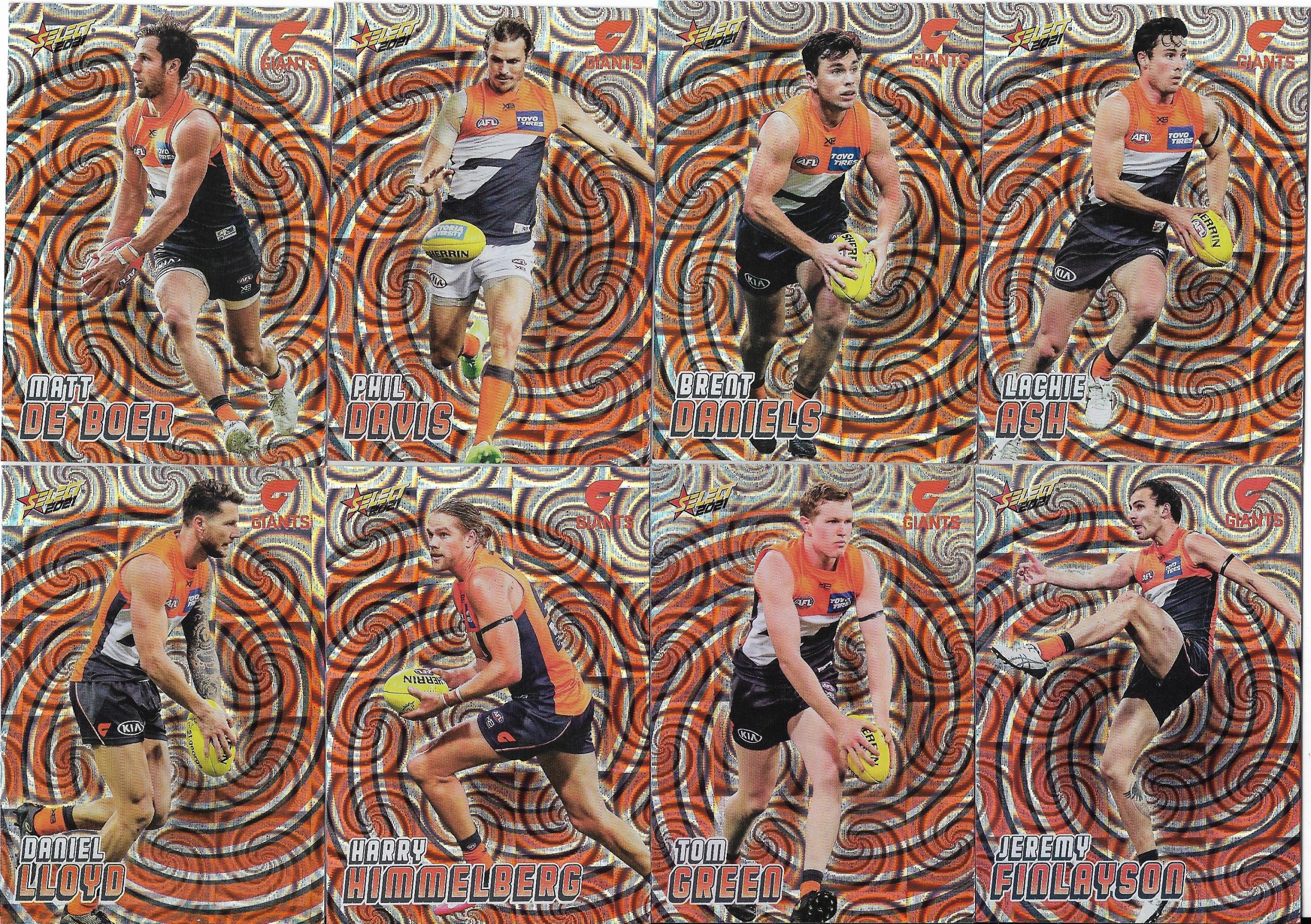 2021 Select Footy Stars Holographic Team Set Gws