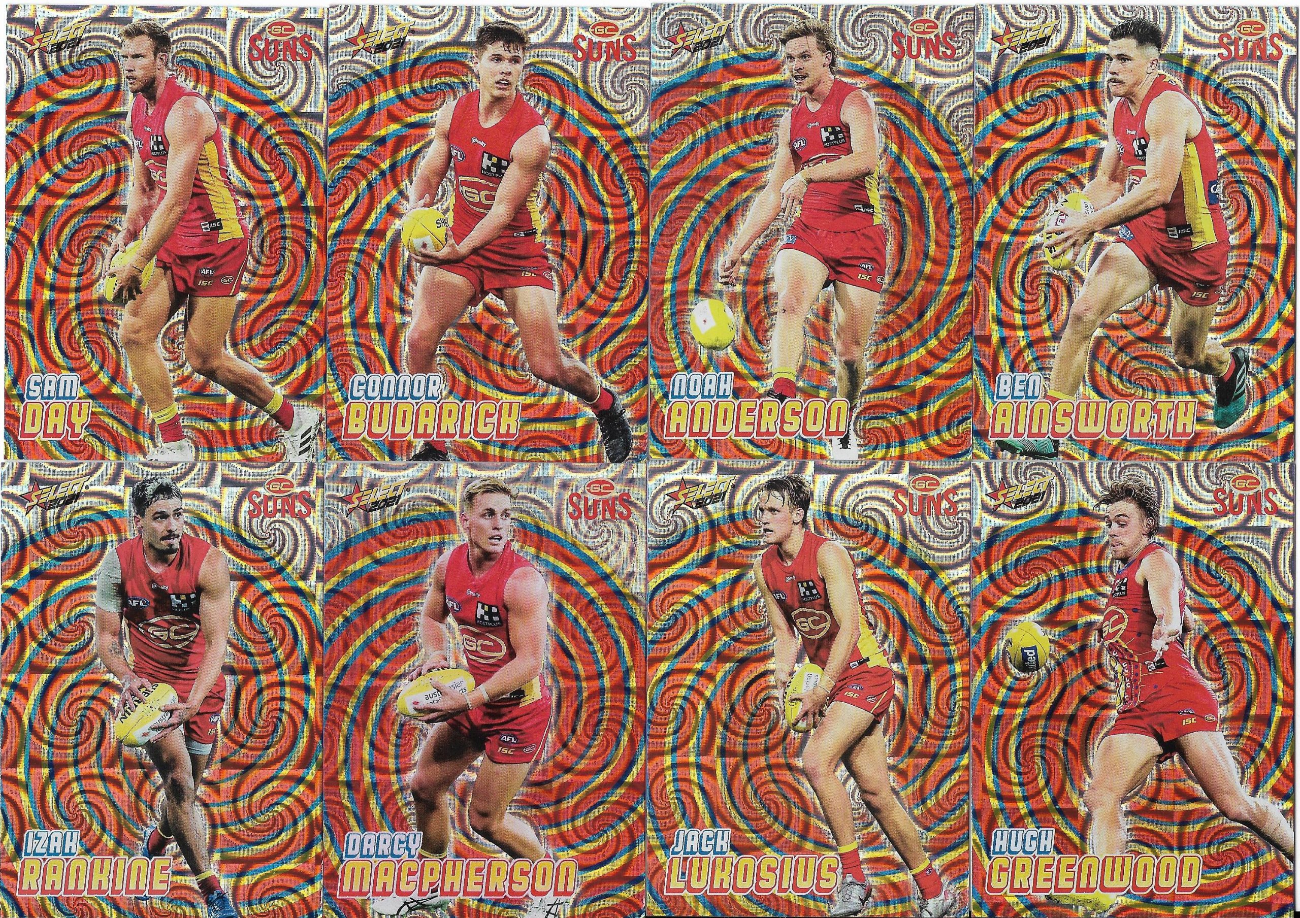 2021 Select Footy Stars Holographic Team Set Gold Coast