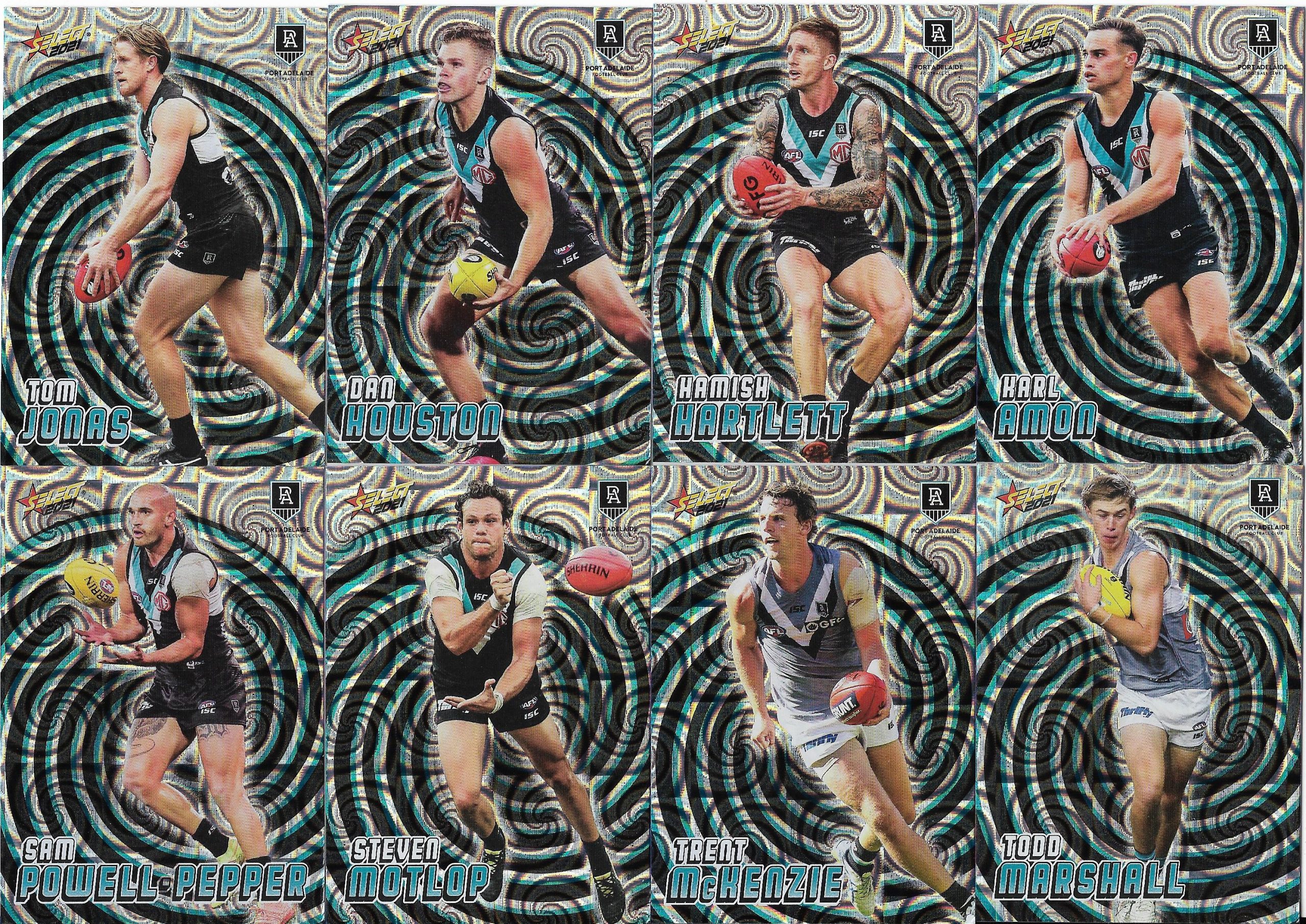 2021 Select Footy Stars Holographic Team Set Port Adelaide