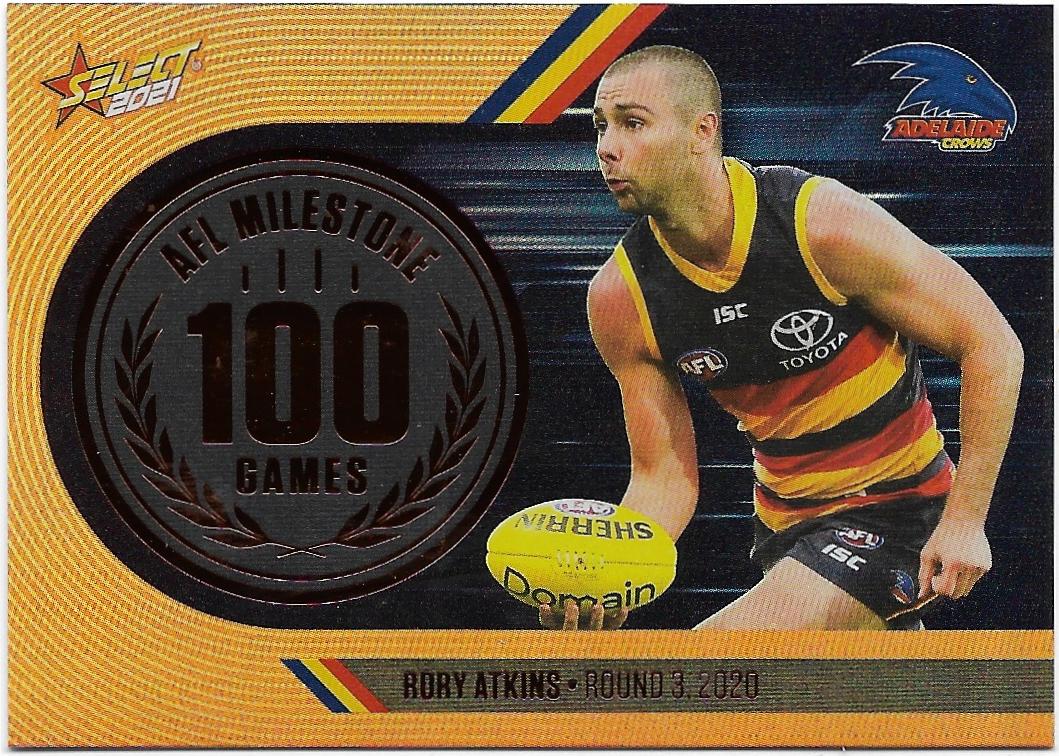 2021 Select Footy Stars Milestones (MG2) Rory ATKINS Adelaide
