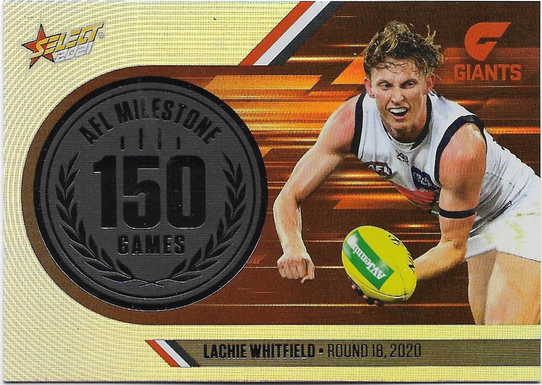 2021 Select Footy Stars Milestones (MG31) Lachie WHITFIELD Gws