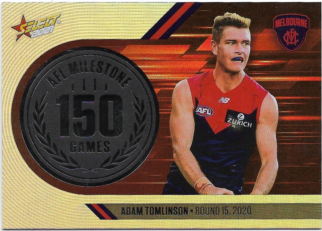 2021 Select Footy Stars Milestones (MG43) Adam TOMLINSON Melbourne