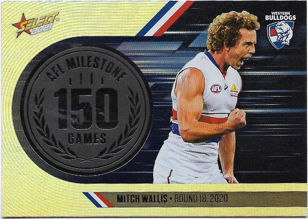 2021 Select Footy Stars Milestones (MG79) Mitch WALLIS Western Bulldogs