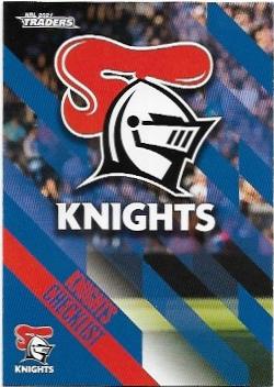2021 Nrl Traders Base Card (071) Knights CHECKLIST