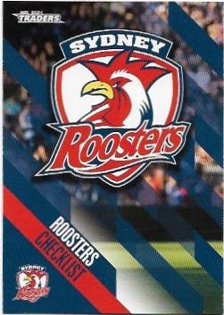 2021 Nrl Traders Base Card (131) Roosters CHECKLIST