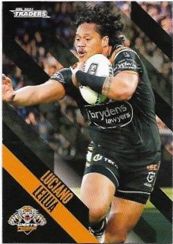 2021 Nrl Traders Base Card (156) Luciano LEILUA Wests Tigers