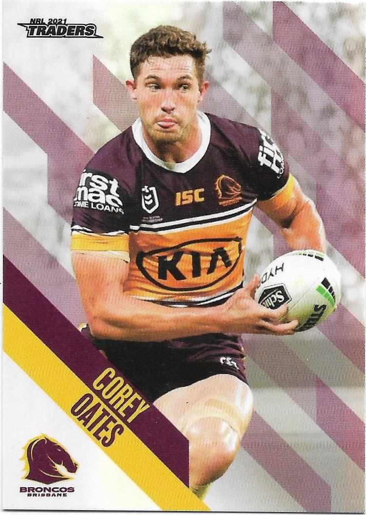 2021 Nrl Traders Parallel (PS008) Corey OATES Broncos