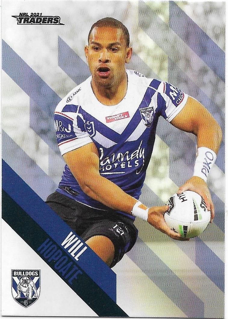 2021 Nrl Traders Parallel (PS025) Will HOPOATE Bulldogs