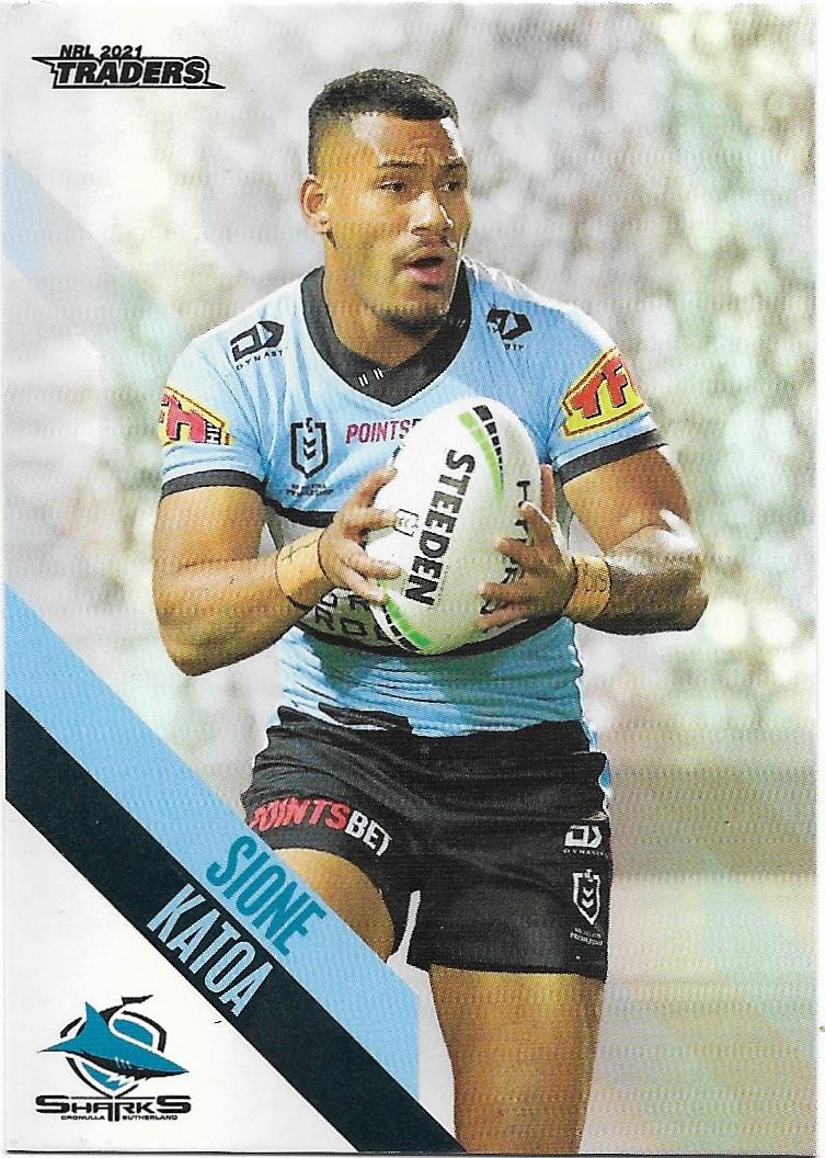 2021 Nrl Traders Parallel (PS036) Sione KATOA Sharks
