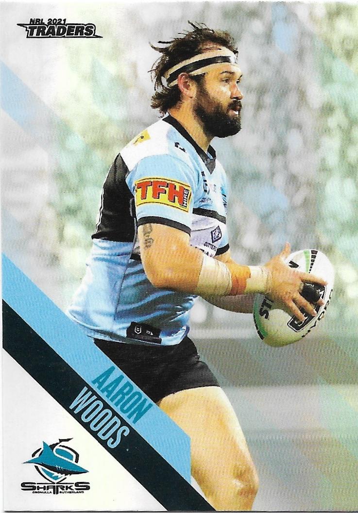 2021 Nrl Traders Parallel (PS040) Aaron WOODS Sharks