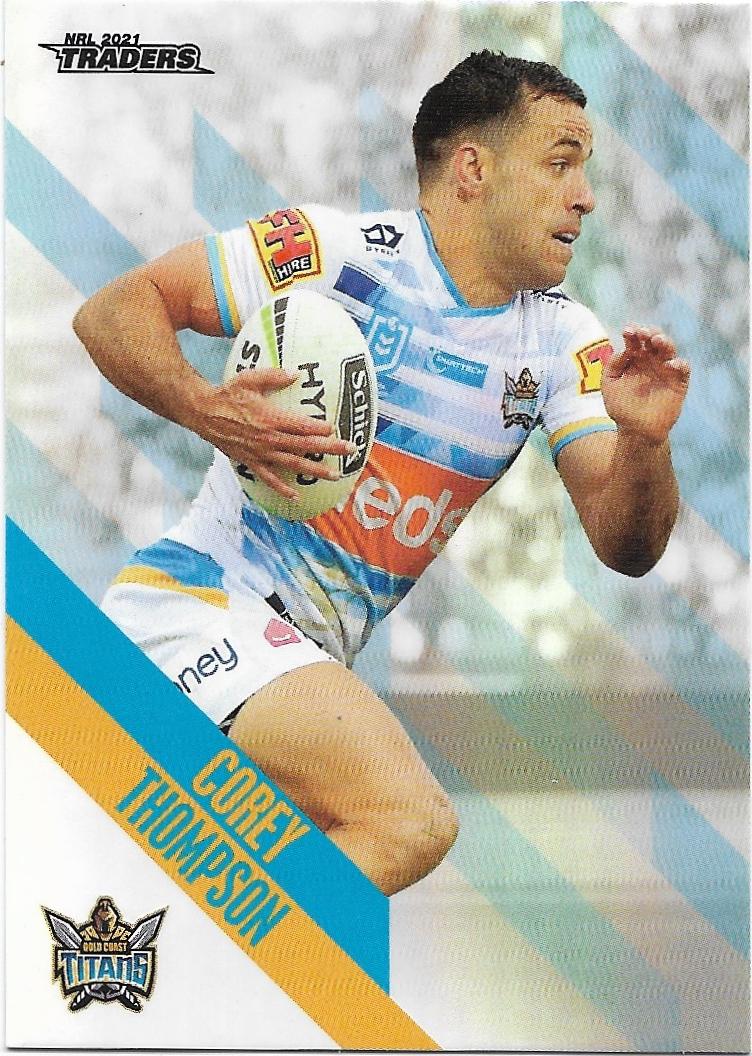 2021 Nrl Traders Parallel (PS050) Corey THOMPSON Titans