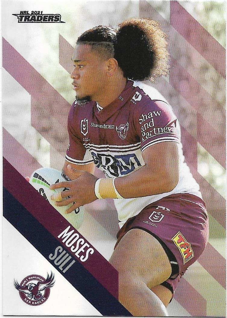 2021 Nrl Traders Parallel (PS058) Moses SULI Sea Eagles