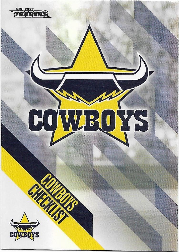 2021 Nrl Traders Parallel (PS081) Cowboys CHECKLIST