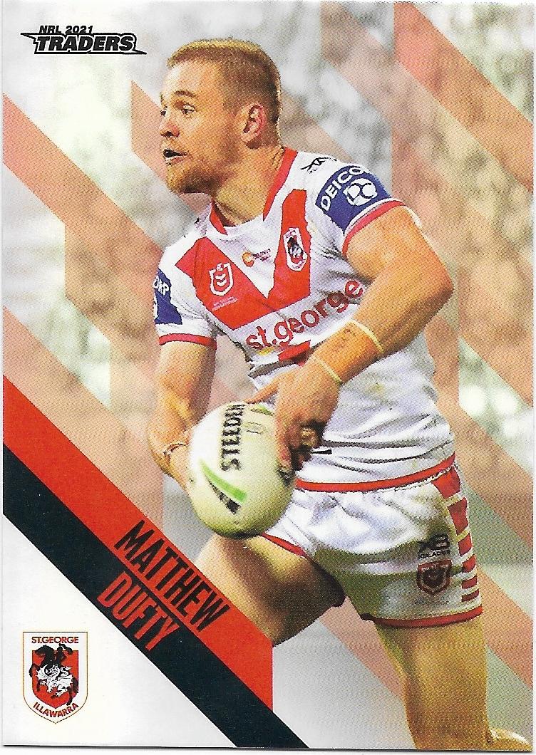 2021 Nrl Traders Parallel (PS123) Matthew DUFTY Dragons