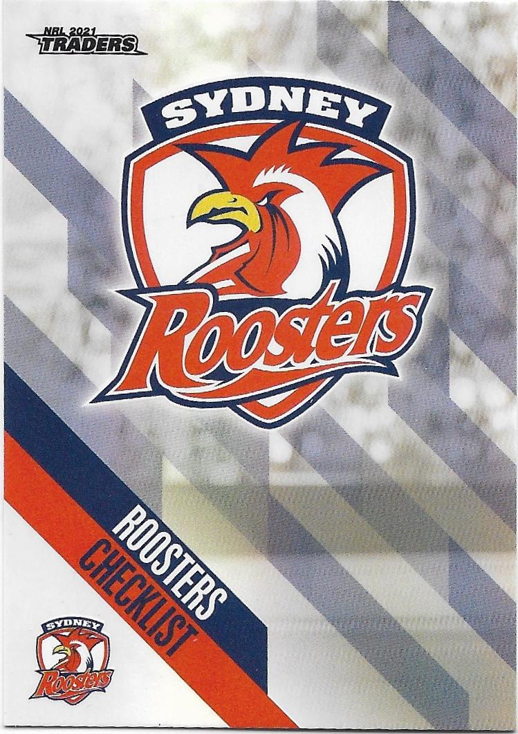 2021 Nrl Traders Parallel (PS131) Roosters CHECKLIST