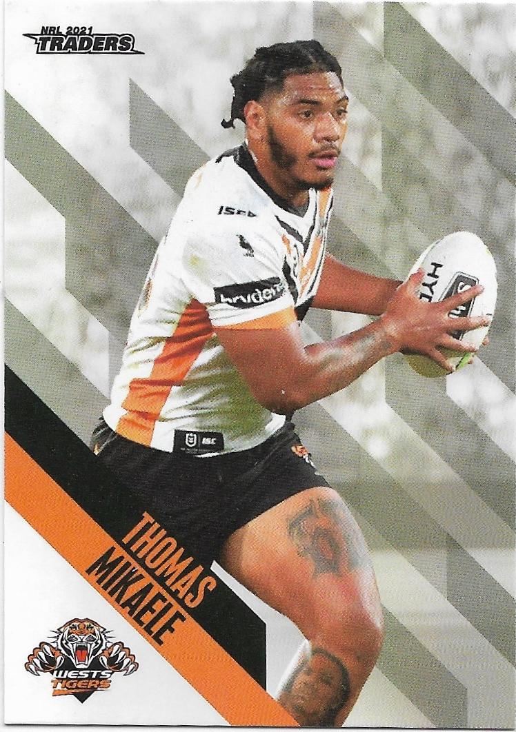 2021 Nrl Traders Parallel (PS157) Thomas MIKAELE Wests Tigers