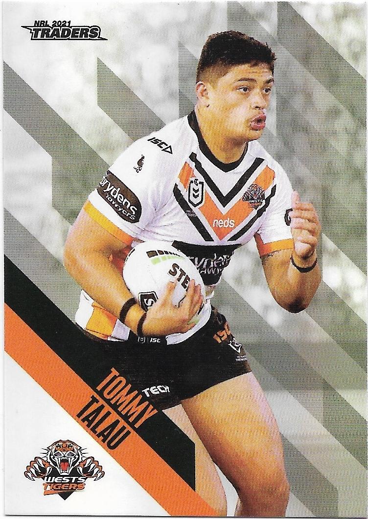 2021 Nrl Traders Parallel (PS159) Tommy TALAU Wests Tigers