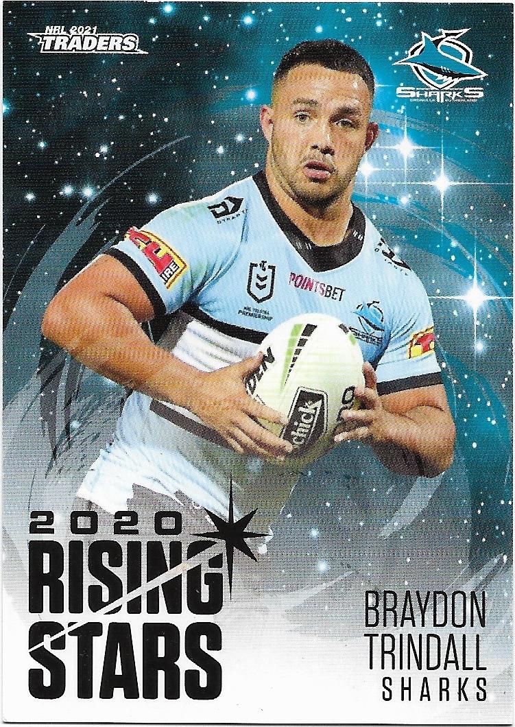 2021 Nrl Traders Rising Stars (RS12) Braydon TRINDALL Sharks