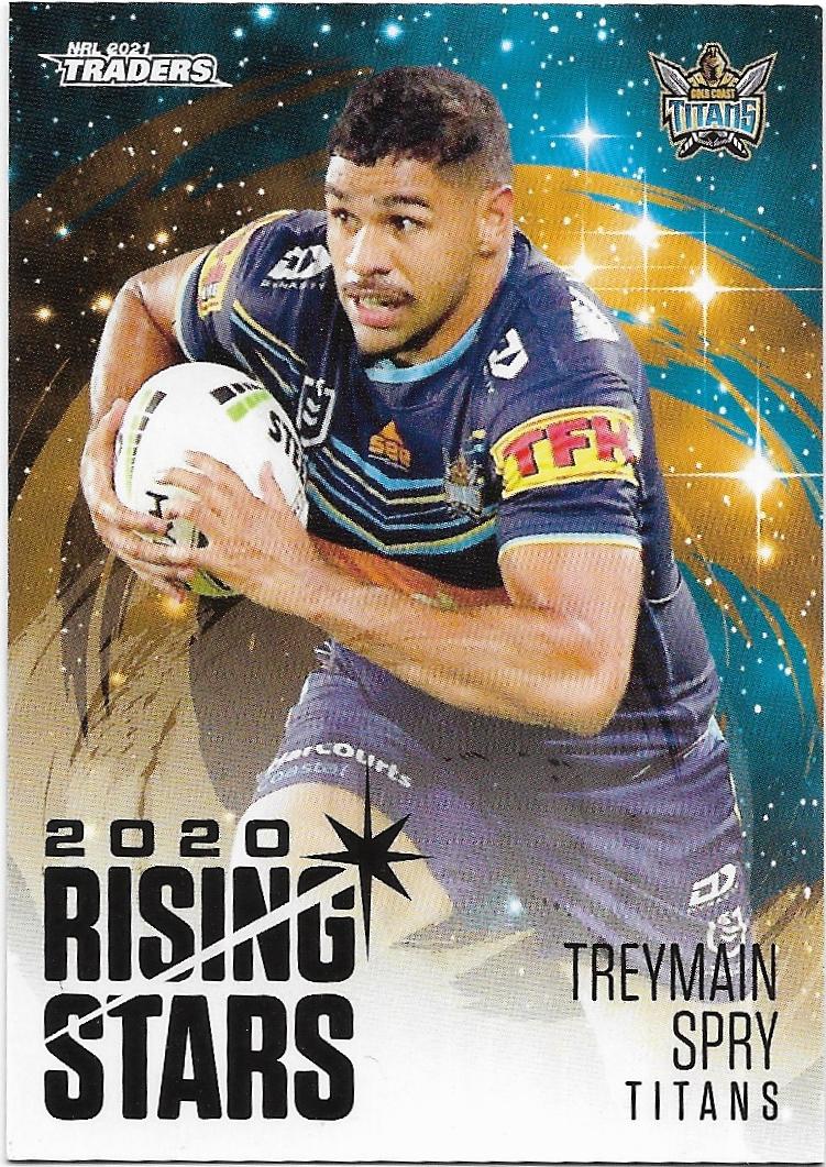 2021 Nrl Traders Rising Stars (RS15)Treymain SPRY Titans