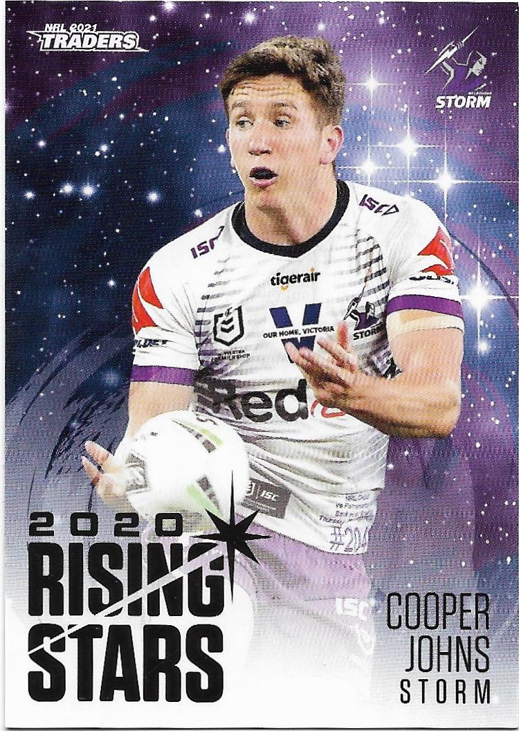 2021 Nrl Traders Rising Stars (RS20) Cooper JOHNS Storm