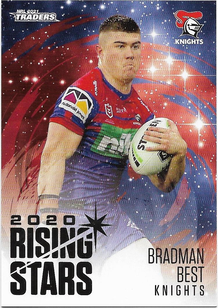 2021 Nrl Traders Rising Stars (RS22) Bradman BEST Knights