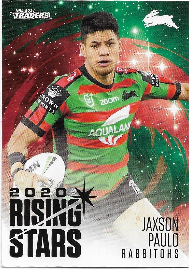 2021 Nrl Traders Rising Stars (RS35) Jaxson PAULO Rabbitohs