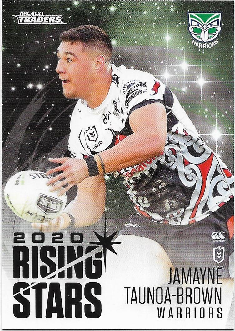 2021 Nrl Traders Rising Stars (RS45) Jamayne TAUNOA-BROWN Warriors
