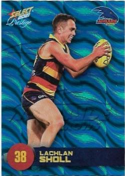 2021 Select Footy Prestige Parallel Blue (7) Lachlan Sholl Adelaide 010/125