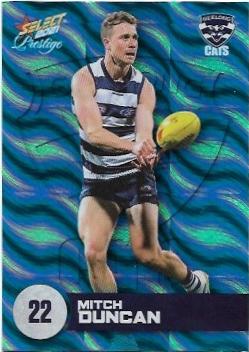 2021 Select Footy Prestige Parallel Blue (57) Mitch Duncan Geelong 039/125
