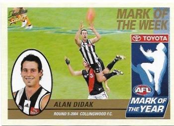 2005 Select Tradition Mark Of The Week (MW5) Alan Didak Collingwood