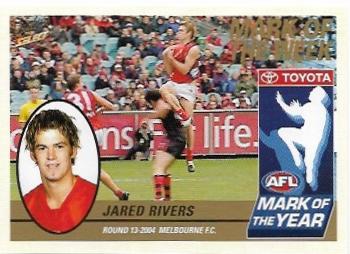 2005 Select Tradition Mark Of The Week (MW13) Jared Rivers Melbourne