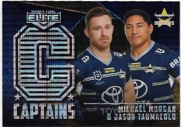 2021 Nrl Elite Captains (C09) Michael Morgan & Jason Taumalolo Cowboys