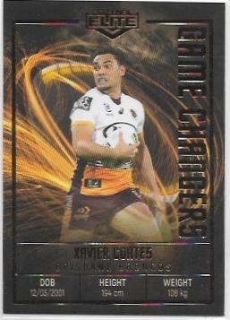 2021 Nrl Elite Game Changers (GC 01) Xavier Coates Broncos 19/45